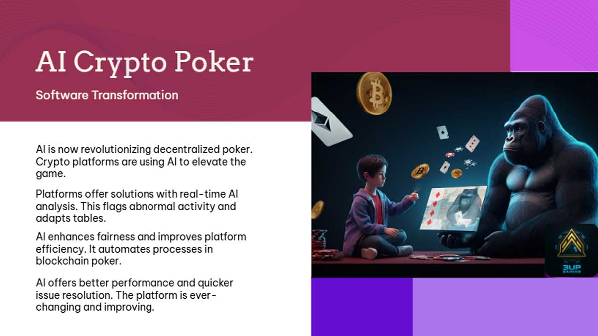 The Rise of AI in Crypto Poker Software - 3UP Gaming The Rise of AI in Crypto Poker Software