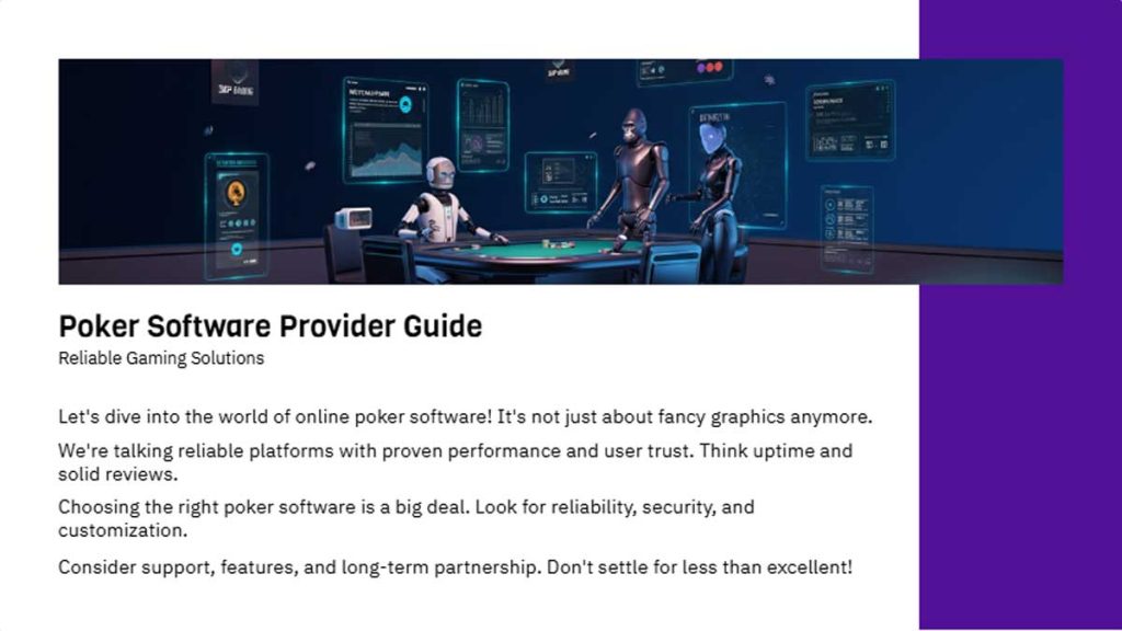 Top-Rated Poker Software Provider for Reliable Gaming Solutions - 3UP Gaming Top-Rated Poker Software Provider for Reliable Gaming Solutions